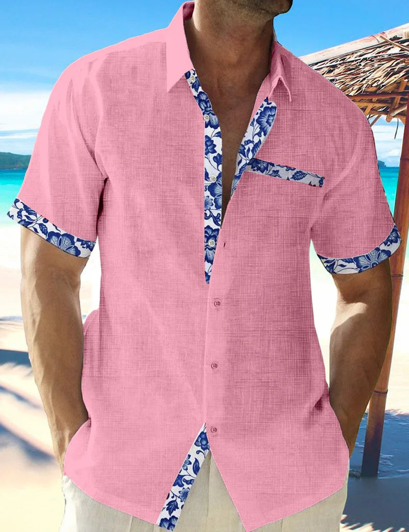 Camisa em Linho 3D Beach