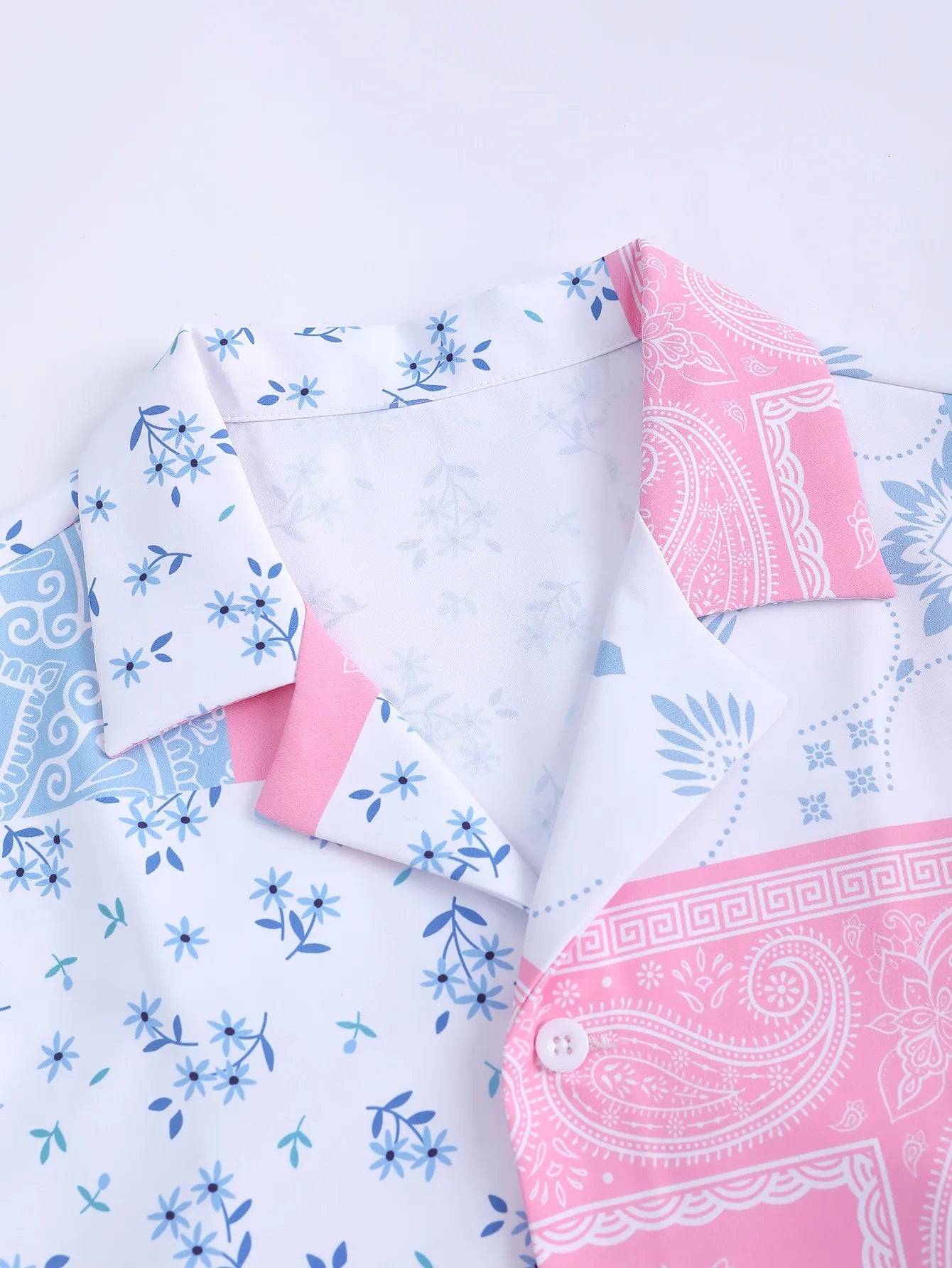 Conjunto Camisa + Short Pink Geometric