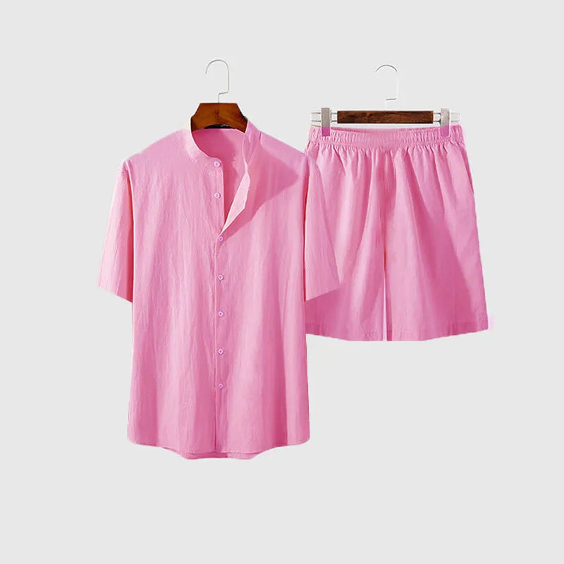 Conjunto em Linho - Camisa + Short Premium Beach