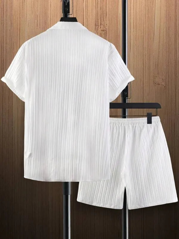Conjunto em Linho - Camisa + Short Monocromático Classic