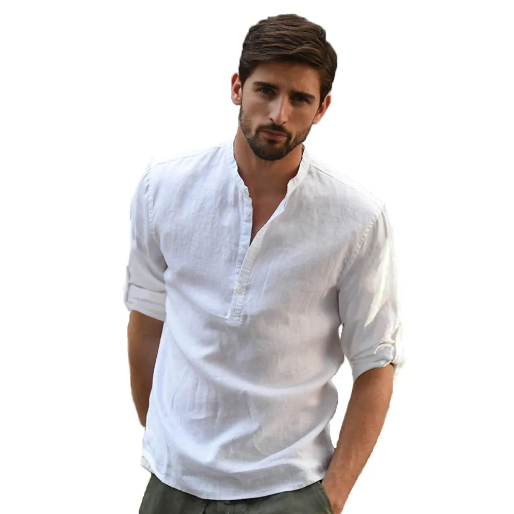 Camisa Casual de Linho KB