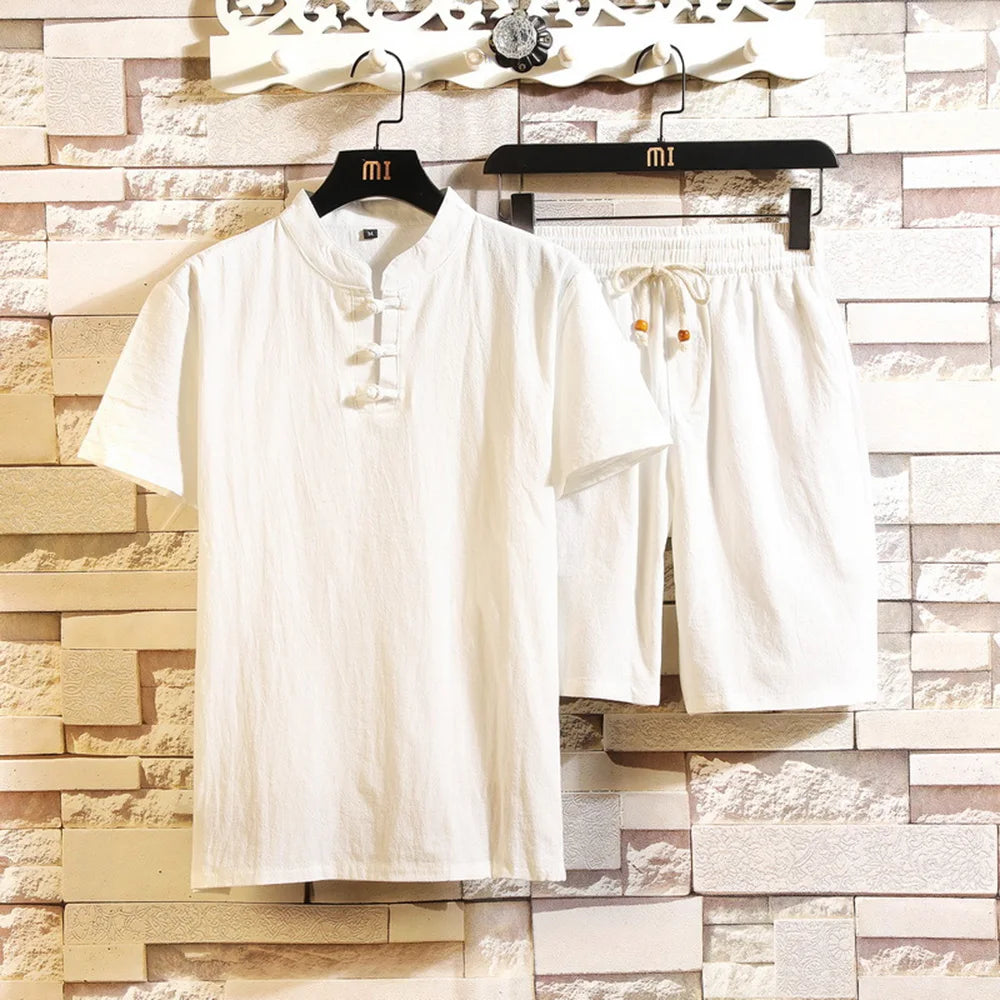 Conjunto em Linho - Camisa e Calção Prestige