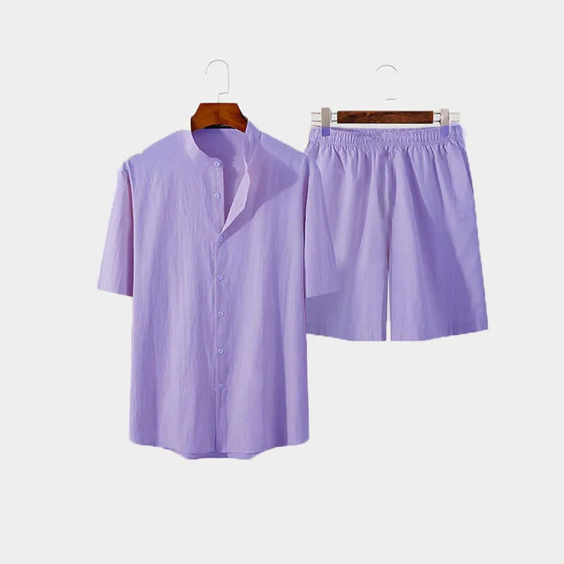 Conjunto em Linho - Camisa + Short Premium Beach