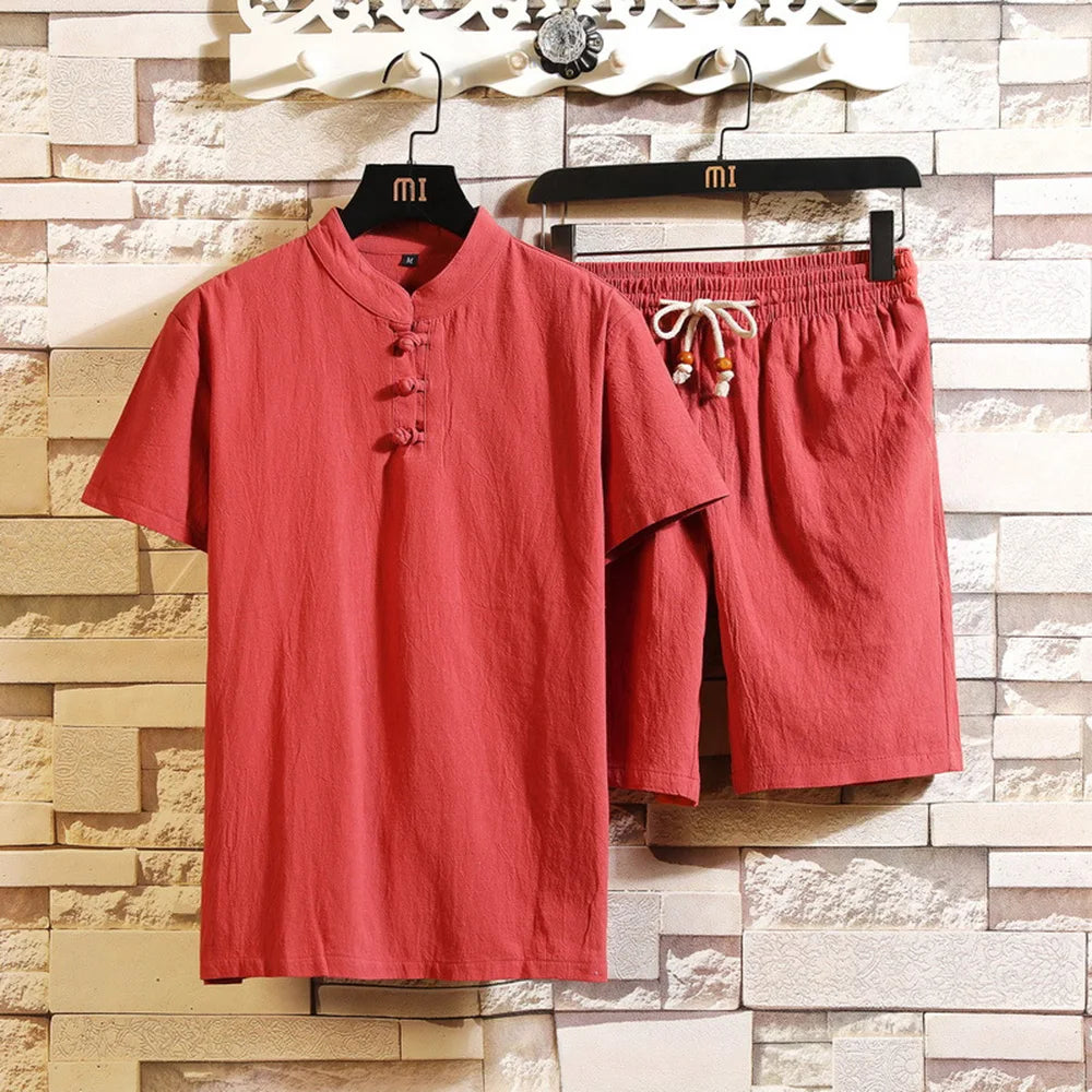 Conjunto em Linho - Camisa e Calção Prestige