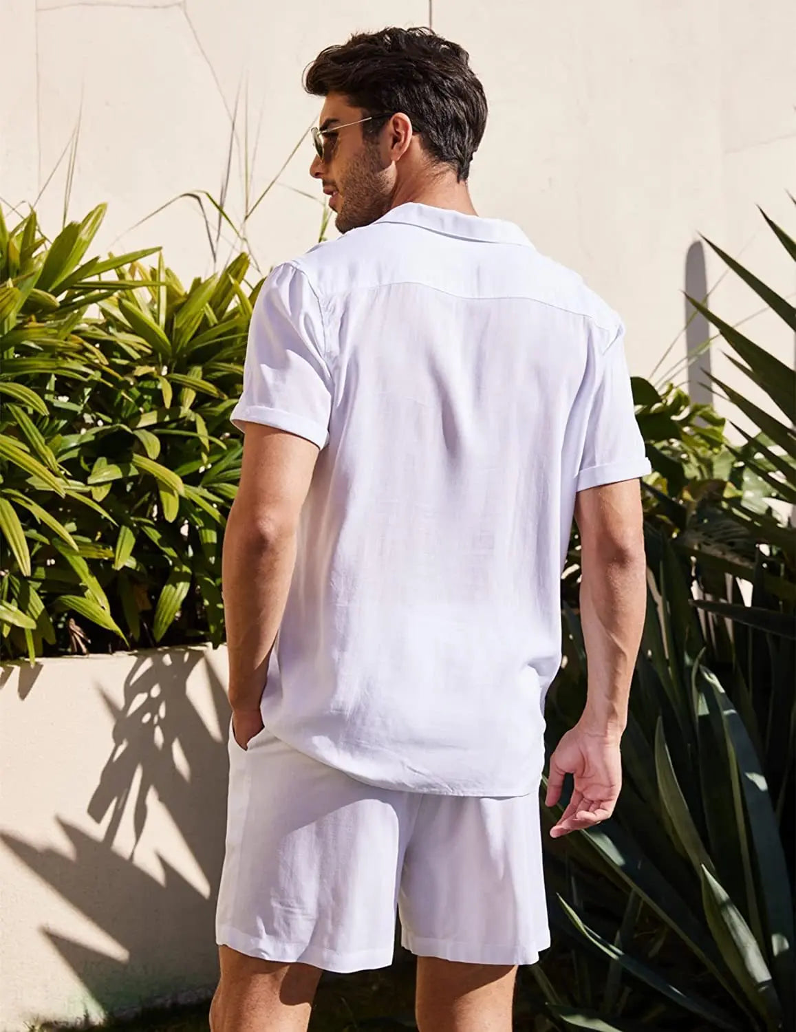 Conjunto masculino em Linho - Camisa + Short Venus