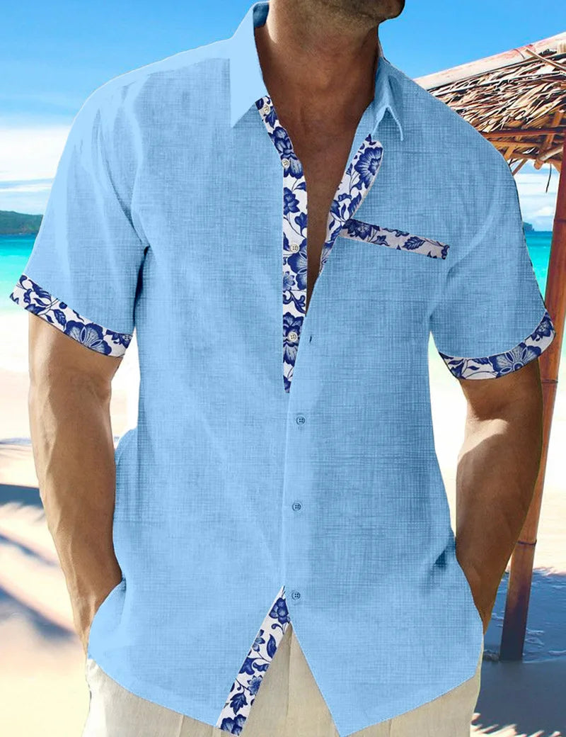 Camisa em Linho 3D Beach