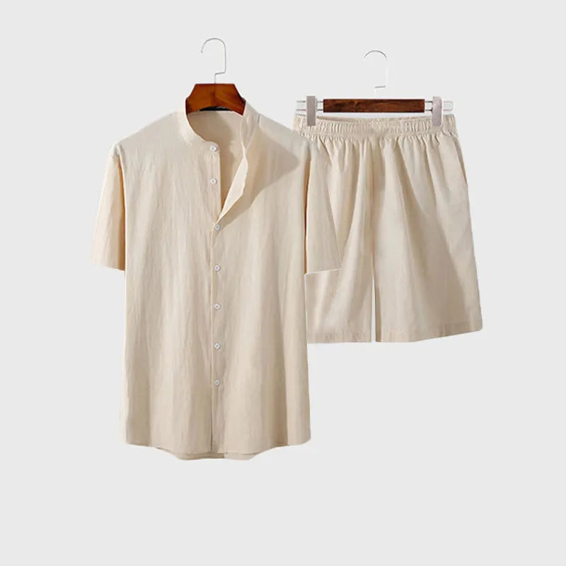 Conjunto em Linho - Camisa + Short Premium Beach