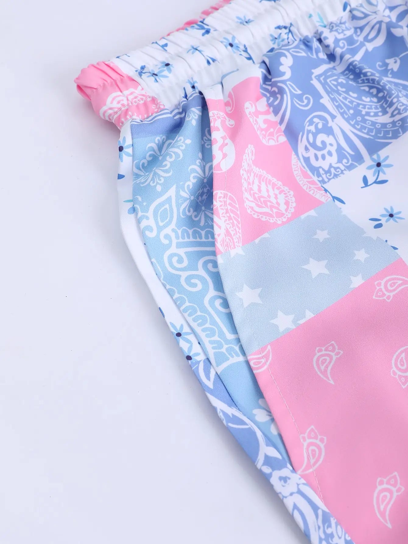 Conjunto Camisa + Short Pink Geometric