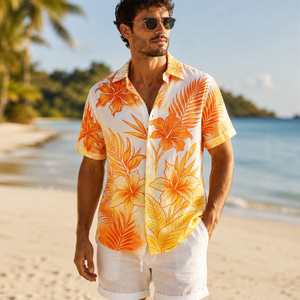 Camisa Masculina Havaiana Costa Aurea