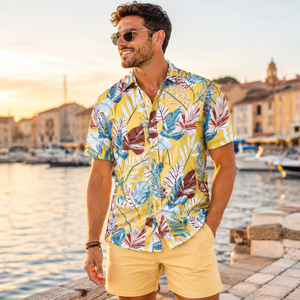 Camisa Masculina Havaiana Soleil Riviera
