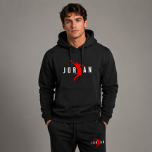 Conjunto Moletom Jordan Noir