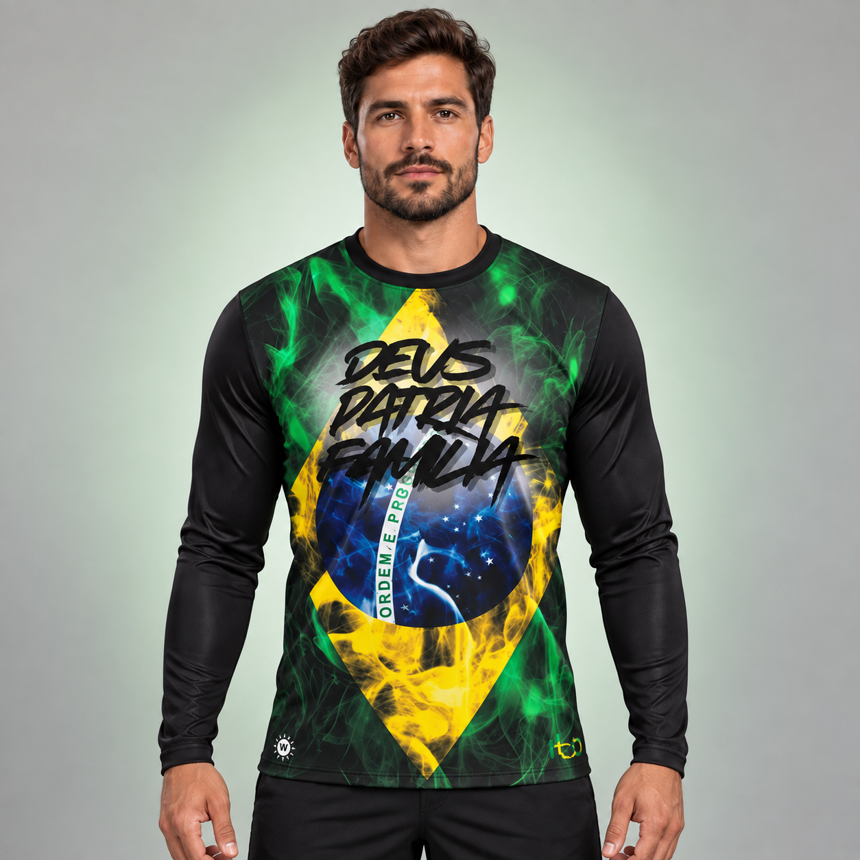Camisa UV50+ Brasil Patriota