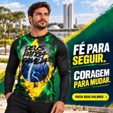 Camisa UV50+ Brasil Patriota