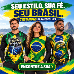 Camisa UV50+ Brasil Patriota