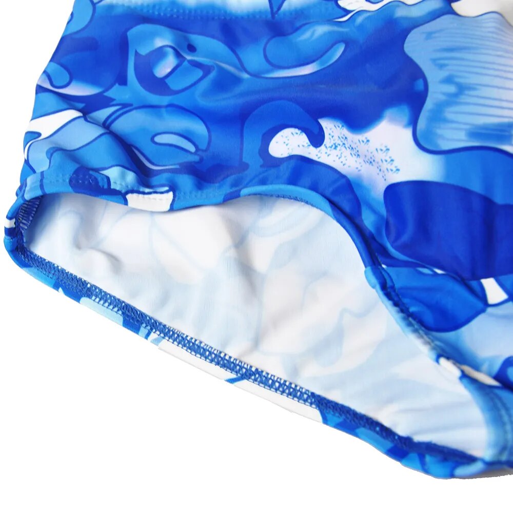 Sunga Blue Flower 3D
