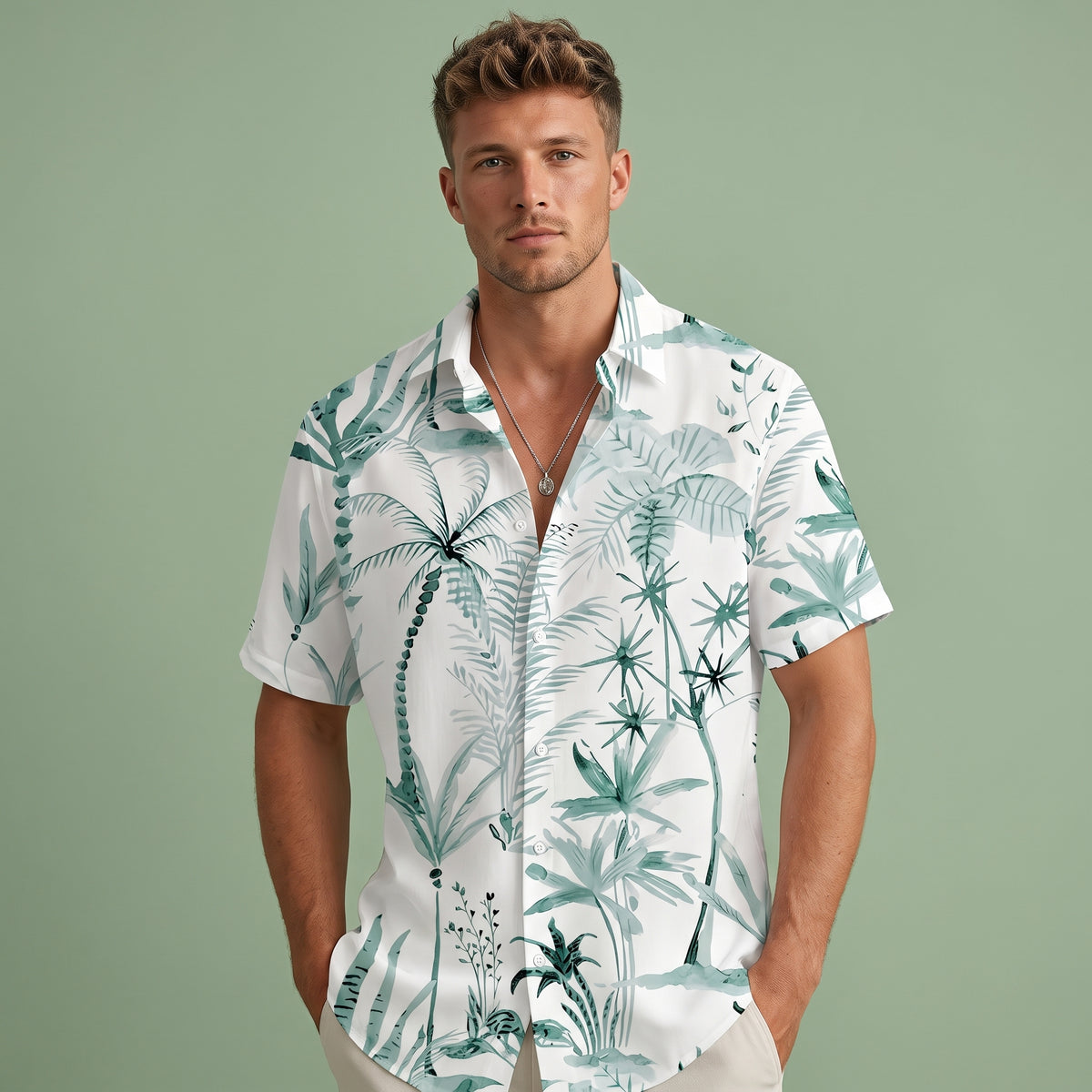Camisa Masculina Havaiana Eden Breeze