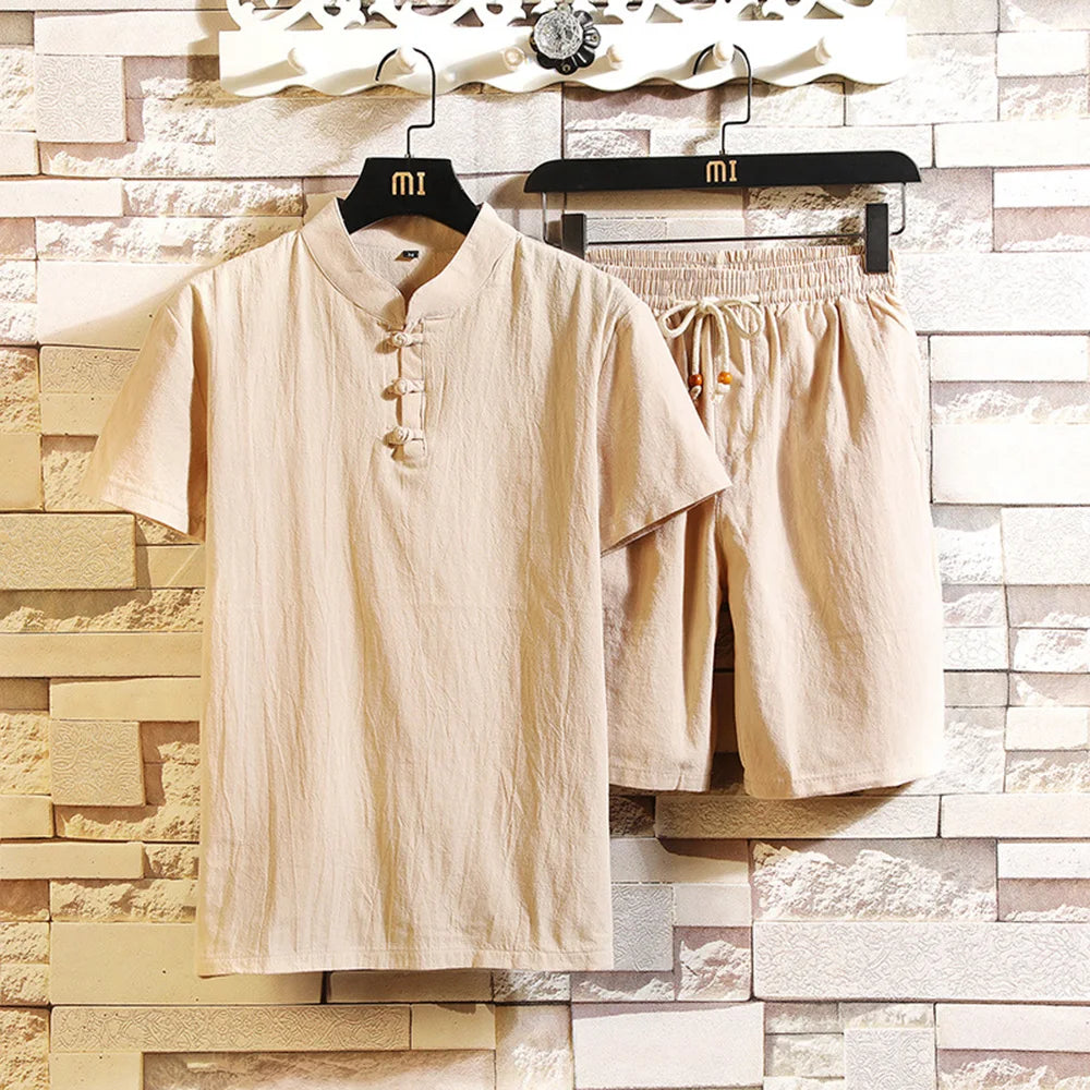 Conjunto em Linho - Camisa e Calção Prestige