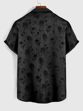 Camisa Havaiana Black Flower