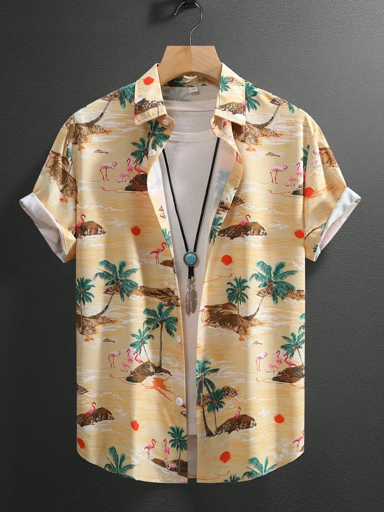 Camisa Masculina Havaiana Riviera Bloom