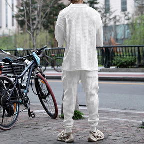 Conjunto em Tricô masculino - Calça + Camisa Oversized