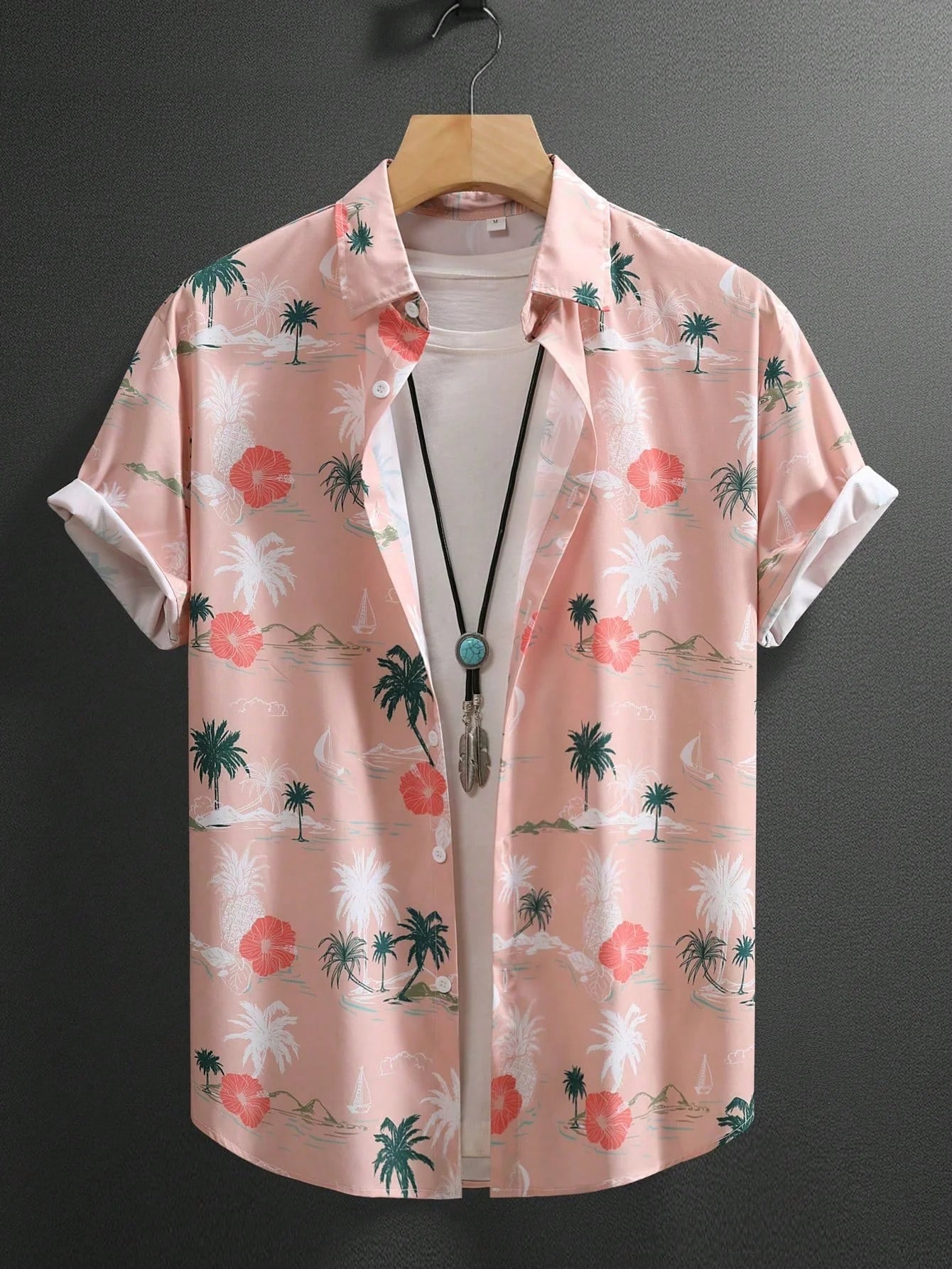 Camisa Masculina Havaiana Riviera Bloom