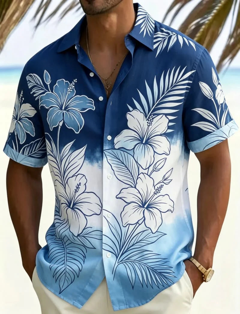 Camisa Masculina Havaiana Costa Aurea