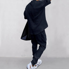 Conjunto em Tricô masculino - Calça + Camisa Oversized