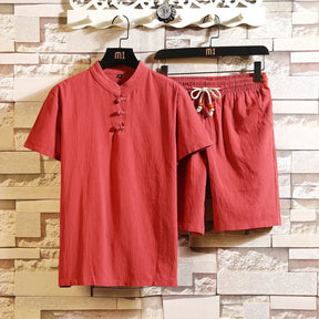 Conjunto em Linho - Camisa e Calção Prestige