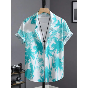 Camisa Masculina Havaiana Azure Coast