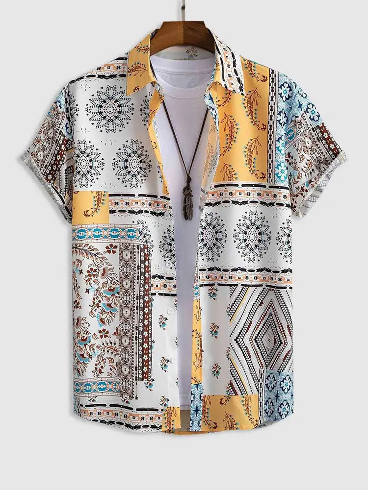 Camisa Havaiana Geometric'