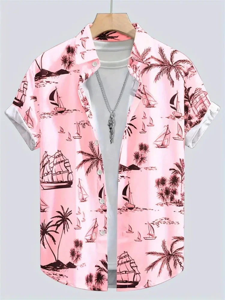 Camisa Masculina Havaiana Isla Voyage
