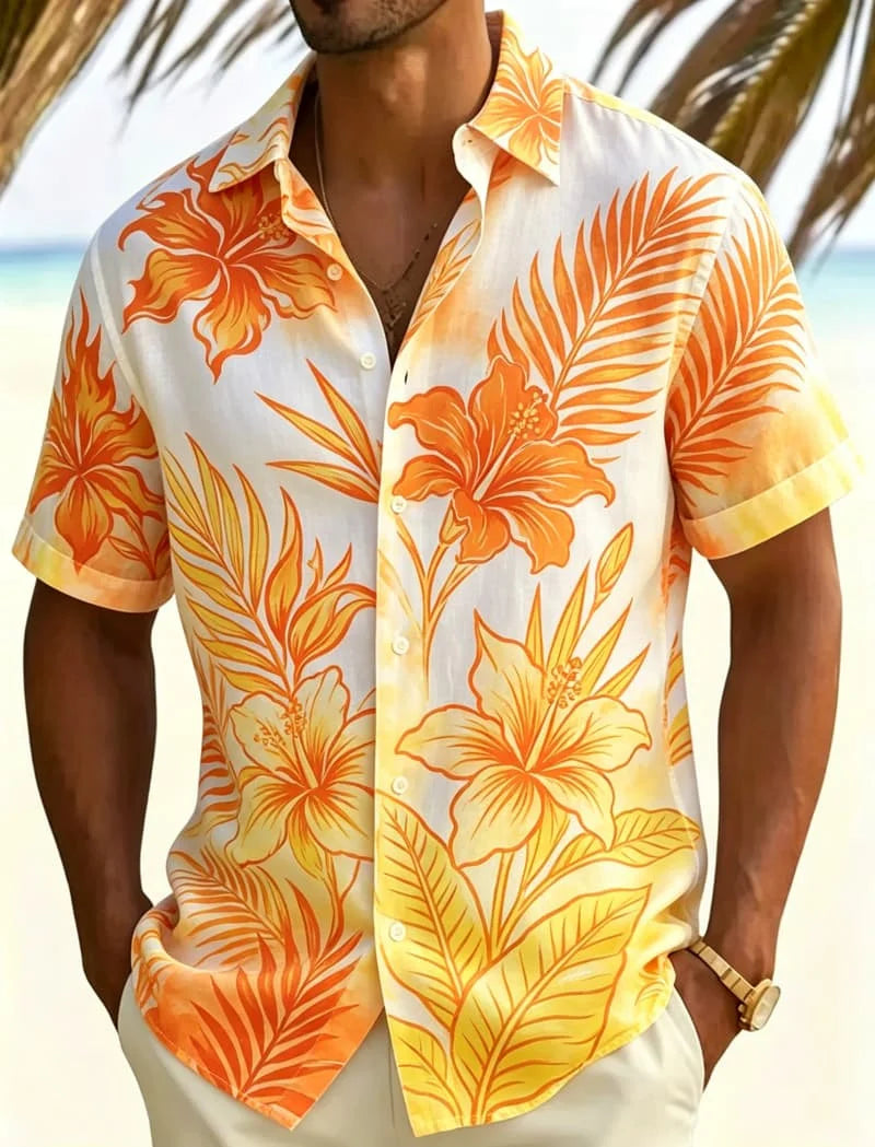 Camisa Masculina Havaiana Costa Aurea