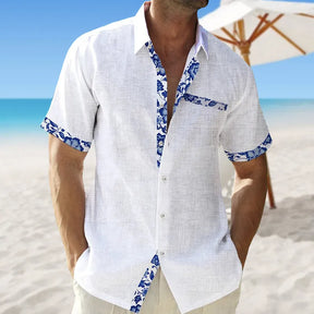 Camisa em Linho 3D Beach