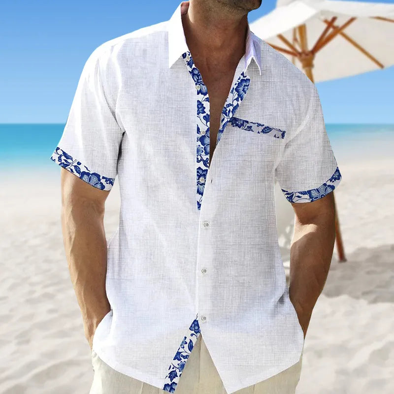 Camisa em Linho 3D Beach