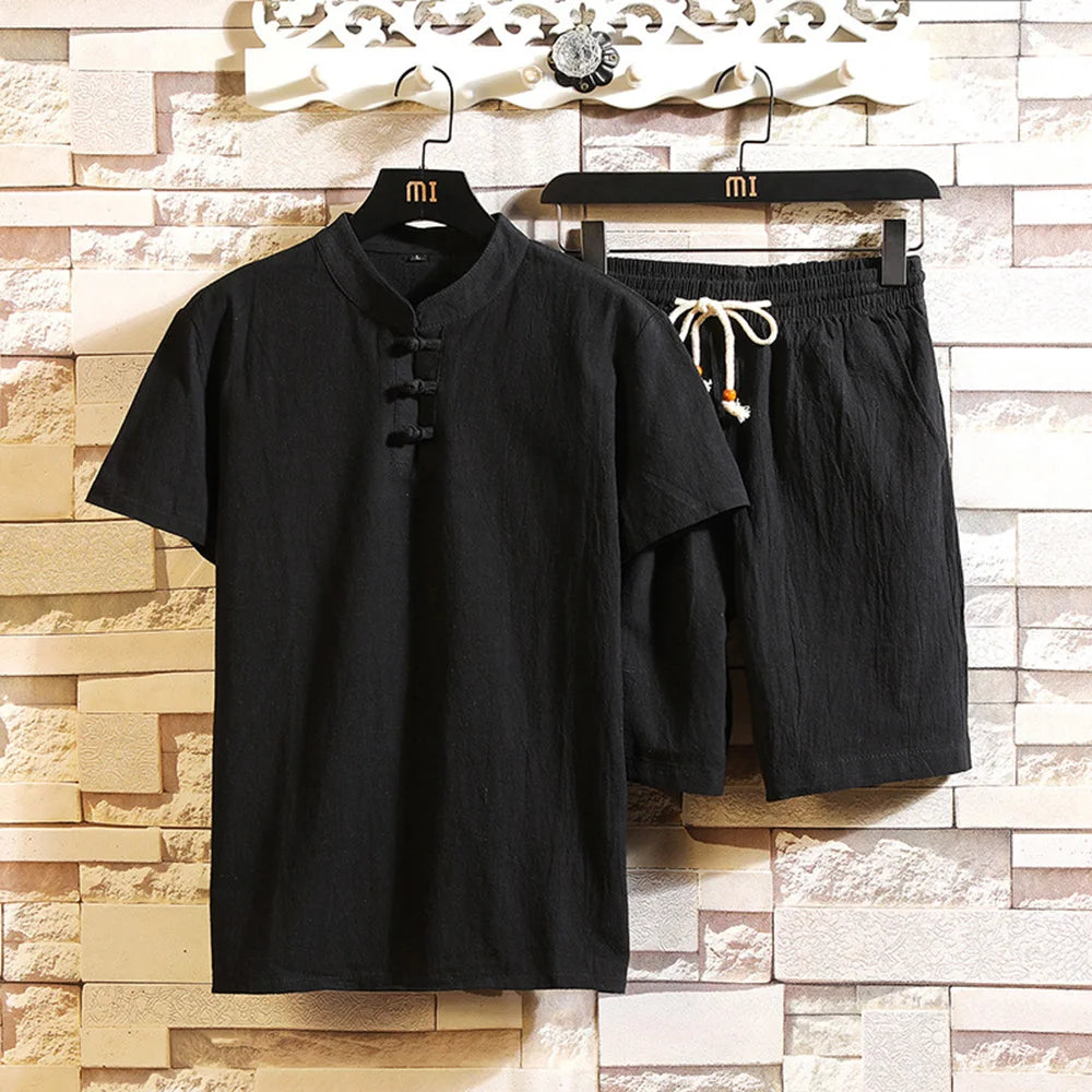 Conjunto em Linho - Camisa e Calção Prestige
