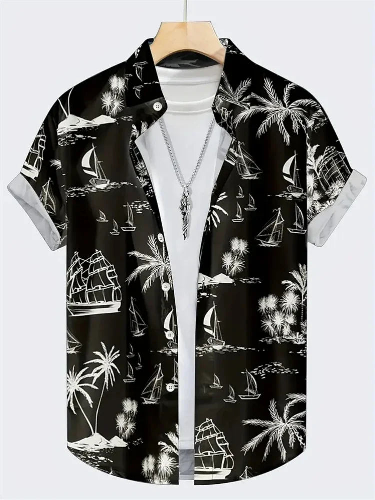Camisa Masculina Havaiana Isla Voyage
